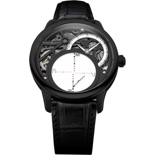 Maurice Lacroix Fake Watch-Masterpiece Seconde Mystérieuse Black PVD Steel MP6558-PVB01-090